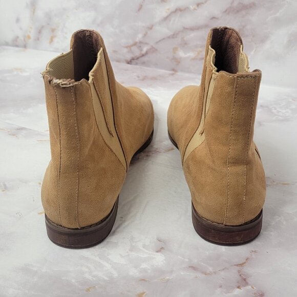 JEFFREY Campbell Suede Ankle Bootie Pointed Toe Camel Color - Picture 13 of 15